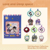 Love & Deepspace DIY Felt Keychain Blind Box Xavier Zayne Rafayel Sylus Caleb Character Themed Collectible Ornament